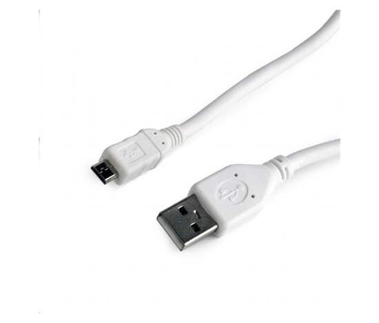 GEMBIRD Kabel USB A Male/Micro B Male 2.0, 0,5m, White, High Quality