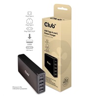 Club3D Nabíječka USB Typ A a C, 5 portů, 111 W