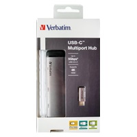 VERBATIM Dokovací stanice USB-C 4v1, 1x HDMI, 1xUSB-C, 2xUSB, šedá