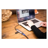 VERBATIM Dokovací stanice USB-C 4v1, 1x HDMI, 1xUSB-C, 2xUSB, šedá