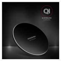 AXAGON WDC-P10T, tenká bezdrátová rychlonabíječka, Qi 5/7.5/10W, micro USB