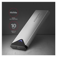 AXAGON EEM2-UG2, USB-C 10Gbps - M.2 NVMe SSD ARROW box, stříbrný