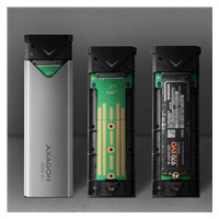 AXAGON EEM2-UG2, USB-C 10Gbps - M.2 NVMe SSD ARROW box, stříbrný