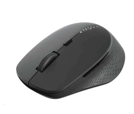 RAPOO myš M300 Silent Wireless Optical Mouse, Multi-mode: 2.4 GHz, Bluetooth 3.0 & 4.0, Black