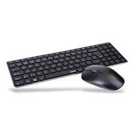 RAPOO set klávesnice+myš 9300M, Wireless Multi-Mode Slim Mouse and Ultra-Slim Keyboard, černá