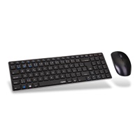 RAPOO set klávesnice+myš 9300M, Wireless Multi-Mode Slim Mouse and Ultra-Slim Keyboard, černá
