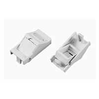 Modul neosazený 1x RJ45, 22,5x45 mm s prachovkou úhlový