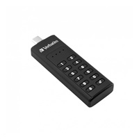 VERBATIM USB C 3.1 Drive 128 GB - Keypad Secure (R:160/W:150 MB/s) GDPR