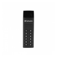 VERBATIM USB C 3.1 Drive 128 GB - Keypad Secure (R:160/W:150 MB/s) GDPR