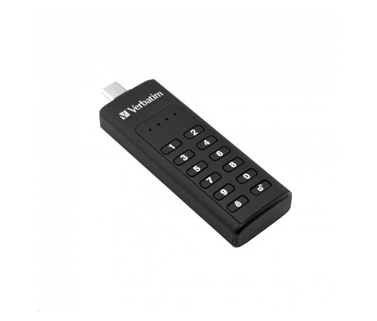 VERBATIM USB C 3.1 Drive 32 GB - Keypad Secure (R:160/W:130 MB/s) GDPR