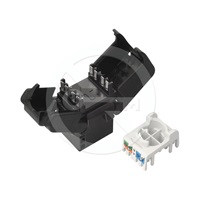 Solarix Samořezný keystone CAT5E UTP RJ45 černý