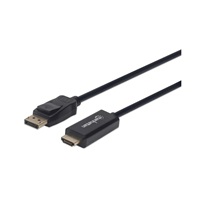 MANHATTAN Kabel DisplayPort na HDMI 1080p, 1m, černý