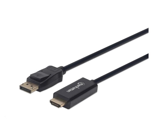 MANHATTAN Kabel DisplayPort na HDMI 1080p, 3m, černý