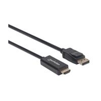 MANHATTAN Kabel DisplayPort na HDMI, 1.8m, černý