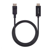 MANHATTAN Kabel DisplayPort na HDMI, 1.8m, černý