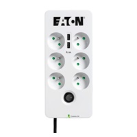 Eaton Protection Box 6 USB FR, přepěťová ochrana, 6 zásuvek, 2x USB nabíječka, 1m