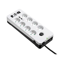 Eaton Protection Box 8 Tel@ USB FR, přepěťová ochrana, 8 zásuvek, 2x USB nabíječka, 1m