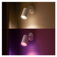 PHILIPS Fugato bodové svítidlo, Hue White and Color ambiance, 240V, 1x5.7W GU10, Bílá