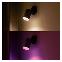 PHILIPS Fugato bodové svítidlo, Hue White and Color ambiance, 240V, 1x5.7W GU10, Černá