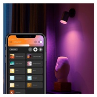 PHILIPS Fugato bodové svítidlo, Hue White and Color ambiance, 240V, 1x5.7W GU10, Černá