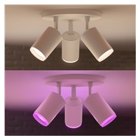 PHILIPS Fugato bodové svítidlo, Hue White and Color ambiance, 240V, 3x5.7W GU10, Bílá