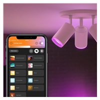 PHILIPS Fugato bodové svítidlo, Hue White and Color ambiance, 240V, 3x5.7W GU10, Bílá