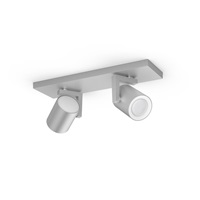 PHILIPS Argenta bodové  svítidlo, Hue White and Color ambiance, 240V, 2x5.7W GU10, Aluminium