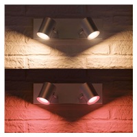 PHILIPS Argenta bodové  svítidlo, Hue White and Color ambiance, 240V, 2x5.7W GU10, Aluminium