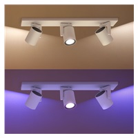 PHILIPS Argenta bodové svítidlo, Hue White and Color ambiance, 240V, 3x5.7W GU10, Bílá