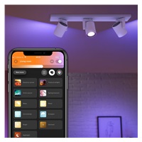 PHILIPS Argenta bodové svítidlo, Hue White and Color ambiance, 240V, 3x5.7W GU10, Bílá