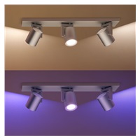 PHILIPS Argenta bodové svítidlo, Hue White and Color ambiance, 240V, 3x5.7W GU10, Aluminium