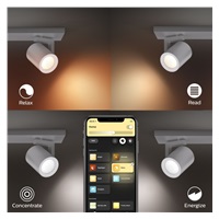 PHILIPS Argenta bodové svítidlo, Hue White and Color ambiance, 240V, 3x5.7W GU10, Aluminium