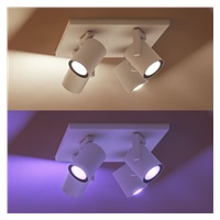 PHILIPS Argenta bodové svítidlo, Hue White and Color ambiance, 240V, 4x5.7W GU10, Bílá