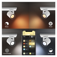 PHILIPS Argenta bodové svítidlo, Hue White and Color ambiance, 240V, 4x5.7W GU10, Bílá