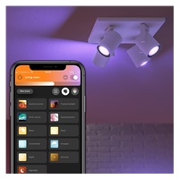 PHILIPS Argenta bodové svítidlo, Hue White and Color ambiance, 240V, 4x5.7W GU10, Bílá