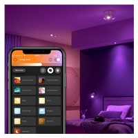 PHILIPS CENTURA Zapuštěné bodové svítidlo, Hue White and color ambiance, 240V, 1x5.7W GU10, square, Bílá (5055131P7)