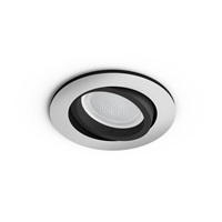 PHILIPS CENTURA Zapuštěné bodové svítidlo, Hue White and color ambiance, 240V, 1x5.7W GU10, round, Aluminium (5045148P7)
