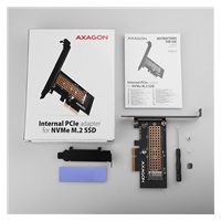 AXAGON PCEM2-N, PCIe x4 - M.2 NVMe M-key slot adaptér, vč. LP