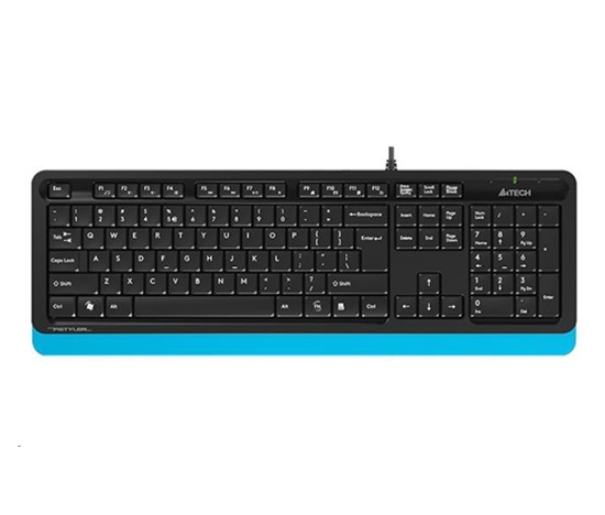 A4tech FK10 FSTYLER, klávesnice, CZ/US, USB, modrá barva