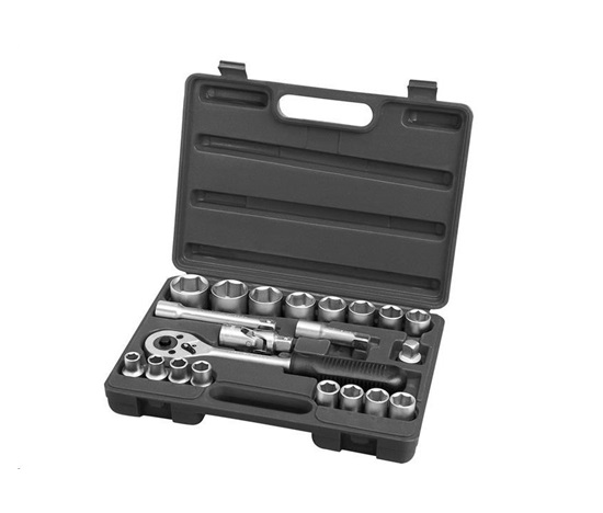 Extol Premium (65231) hlavice nástrčné, sada 21ks, CrV, 1/2"