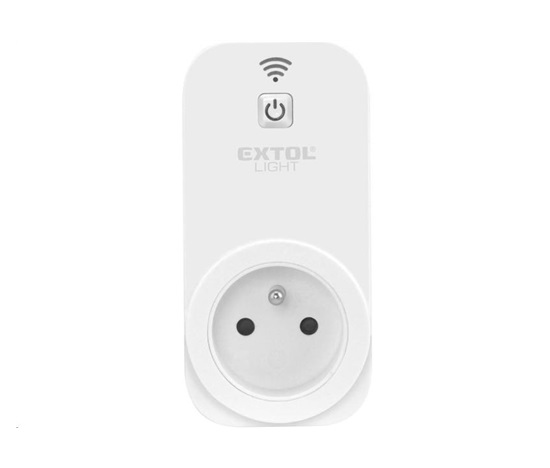Extol Light zásuvka ovládáná Wi-Fi, Wi-Fi 802.11 b/g/n, max 3680W (43800)