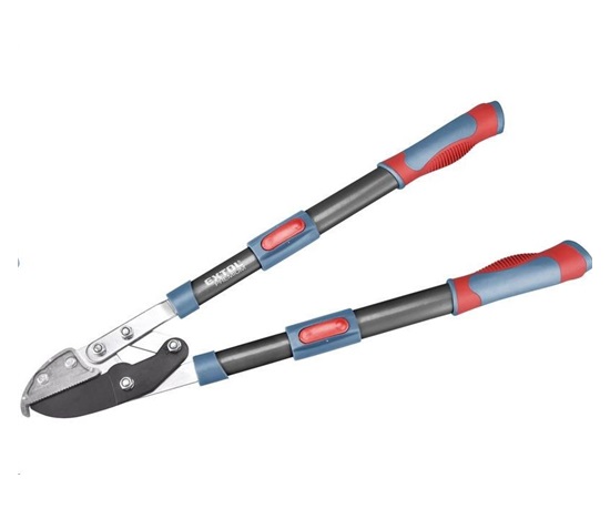 Extol Premium (8873316) nůžky na větve teleskopické převodové kovadlinkové, 670-940mm, HCS