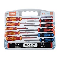 Extol Premium (53088) šroubováky kombinovaná sada se zkoušečkou 12ks, CrV
