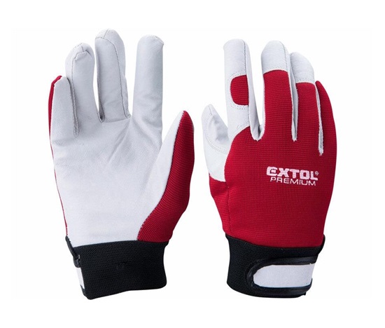 Extol Premium (8856656) rukavice pracovní kožené, velikost 9"