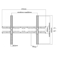 Reflecta PLANO Slim 70-6040T nástěnný TV držák