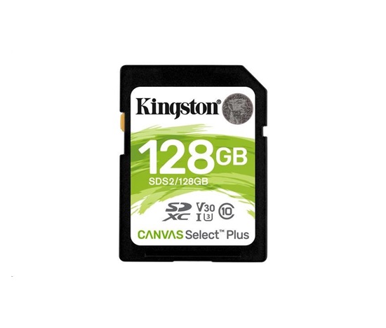 Kingston SDXC karta 128GB Canvas Select Plus (SDXC) 100R 85W Class 10 UHS-I