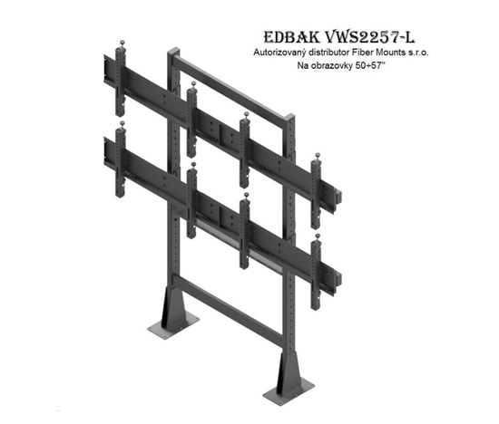 EDBAK VWS2257L - televizní stěna 2x2 Tv do 57"