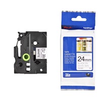 BROTHER TZEN251 - kazeta TZ šířky 24mm, NElaminovaná TZE-251, bílá/černé písmo