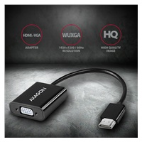 AXAGON RVH-VGAN, HDMI -> VGA redukce / adaptér, FullHD, audio výstup, micro USB nap. konektor