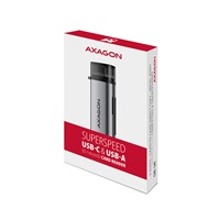 AXAGON CRE-SAC, USB3.2 Gen 1 Type-C + Type-A externí čtečka karet SD/microSD, podpora UHS-I
